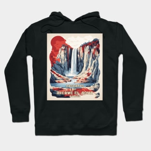 Cascadas de Hierve el Agua Mexico Vintage Poster Tourism Hoodie